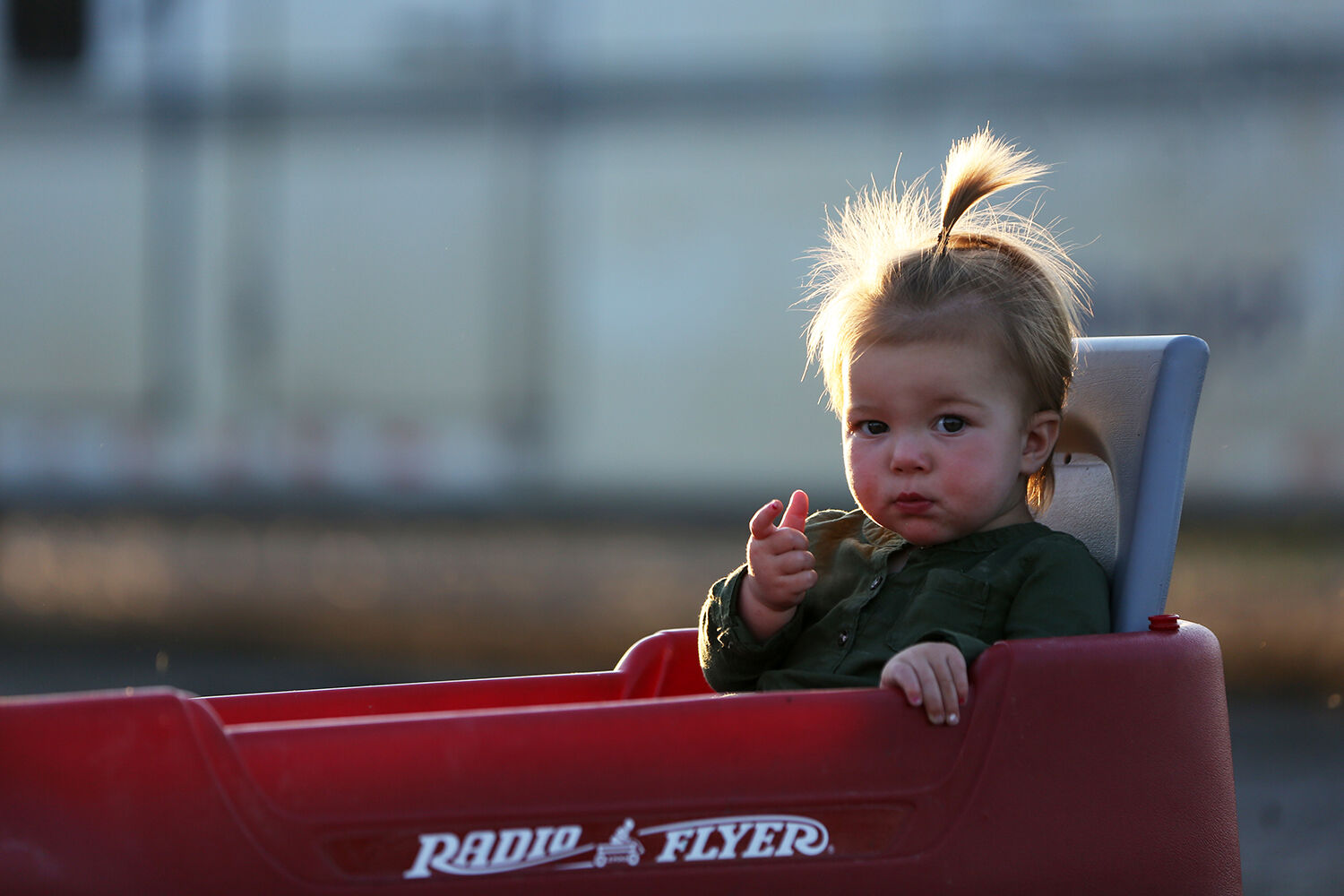 Cedar Scantling had her own ride for the rodeo